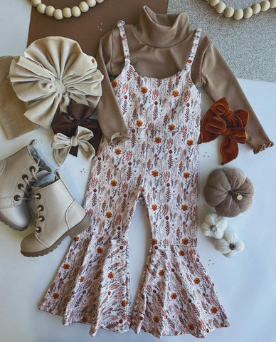 Fall Floral Jumpsuit