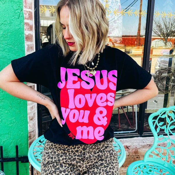 Jesus Loves You and Me Tee