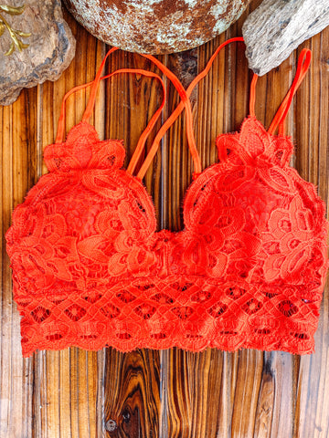 Lace Bralette (Maroon) – Barbed Wire and Lace Boutique LLC